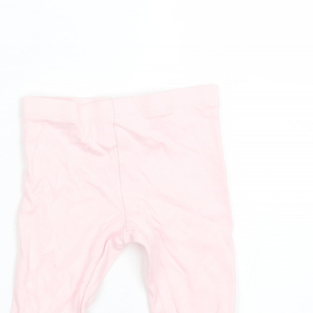 Disney Baby Pink  Cotton Jogger Leggings Size 12-18 Months