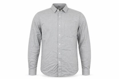 Mens UK Size M River Island Grey  Button-Up Long Sleeve Casual Shirt