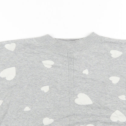 Womens UK Size S Marks and Spencer Grey Basic T-Shirt