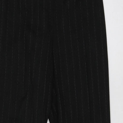 F&F Womens Black  Viscose Dress Pants Trousers Size 8 L24 in Regular