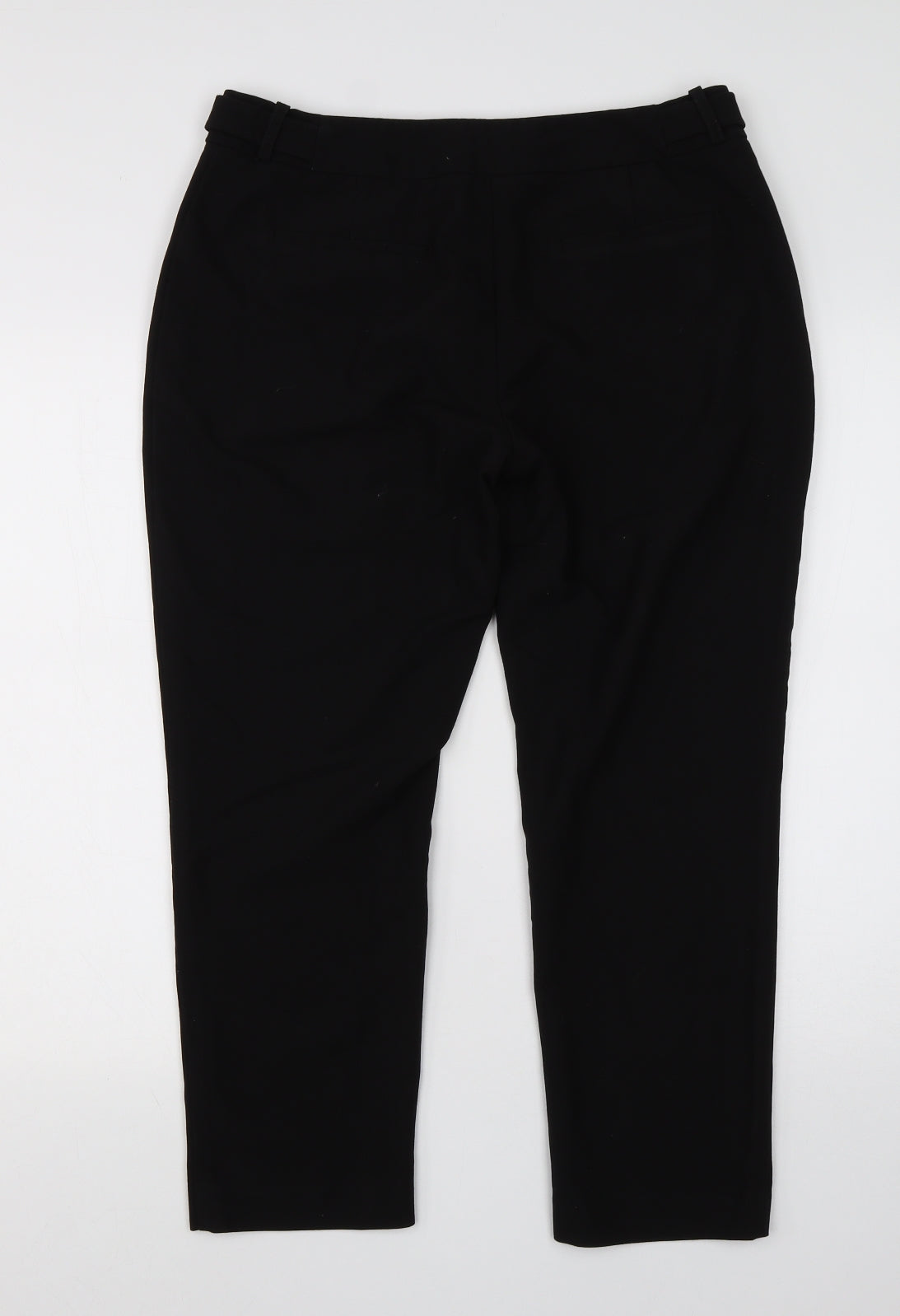 Womens UK Size 12 Principles Regular Fit Dress Pants Black Trousers
