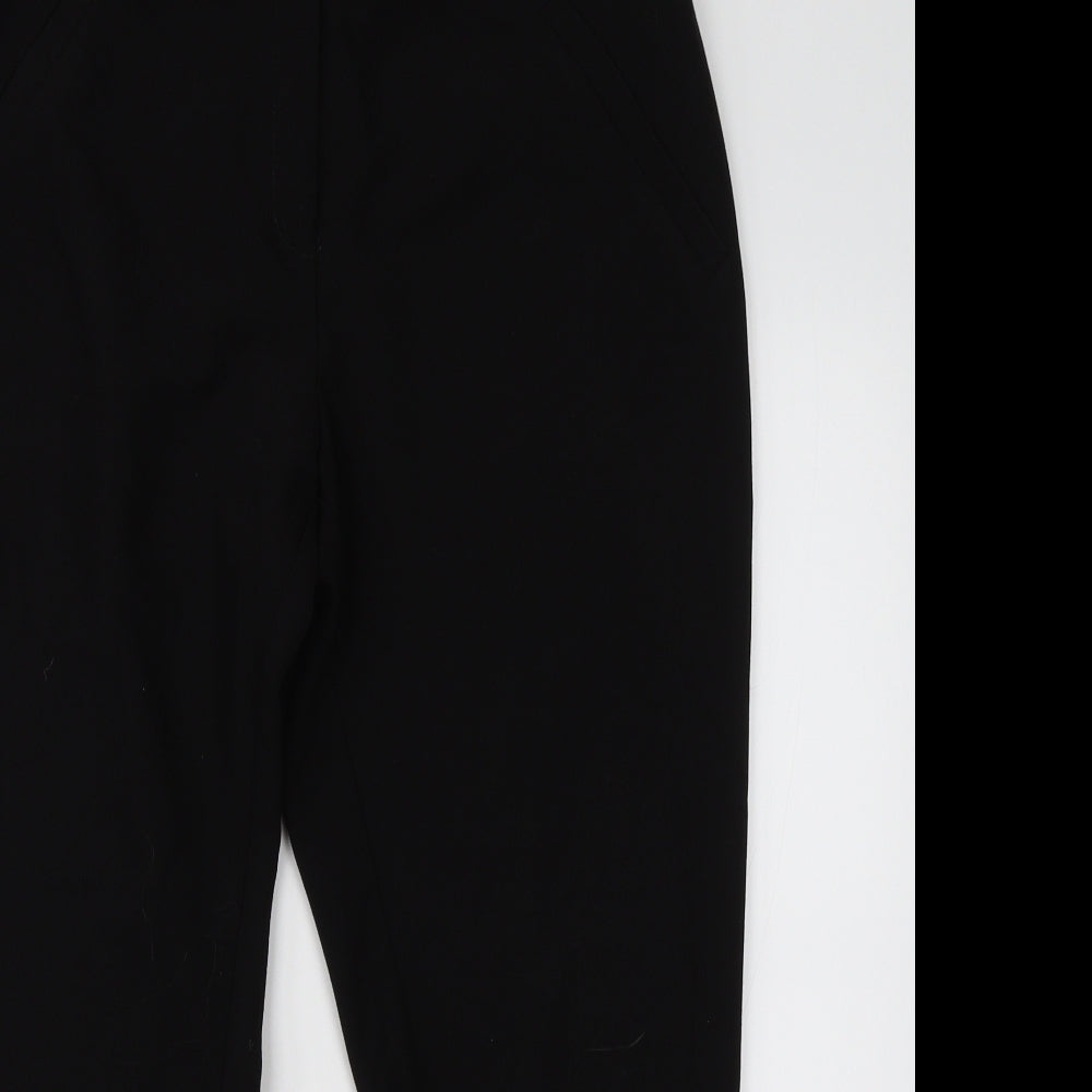 Womens UK Size 12 Principles Regular Fit Dress Pants Black Trousers