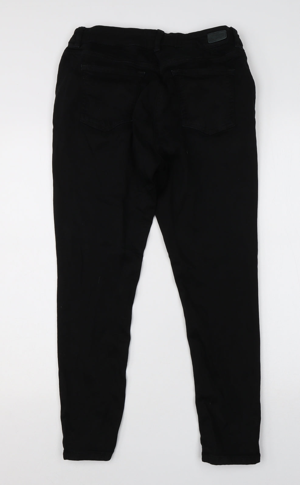NEXT Womens Black  Cotton Skinny Jeans Size 12 L26 in Regular