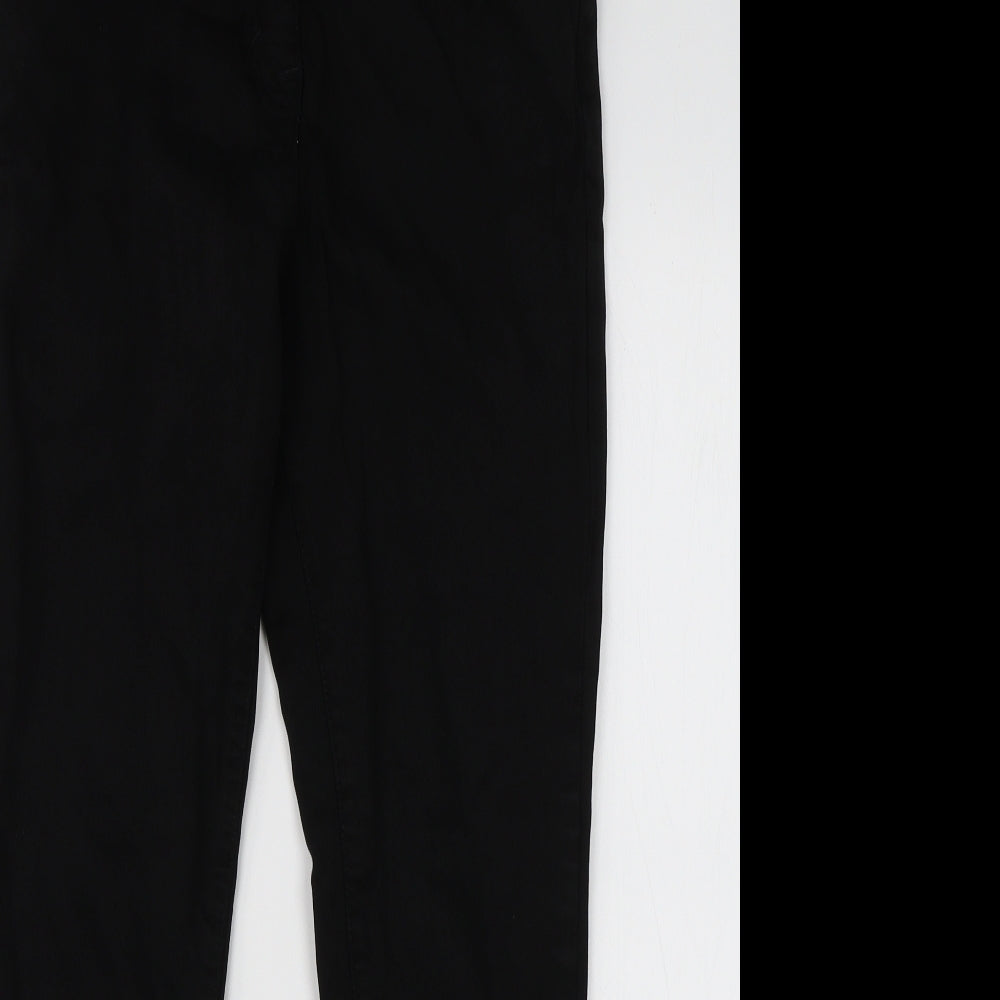 NEXT Womens Black  Cotton Skinny Jeans Size 12 L26 in Regular