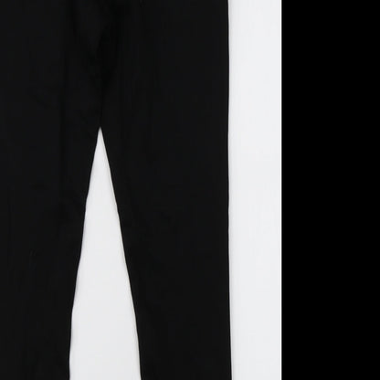 NEXT Womens Black  Cotton Skinny Jeans Size 12 L26 in Regular