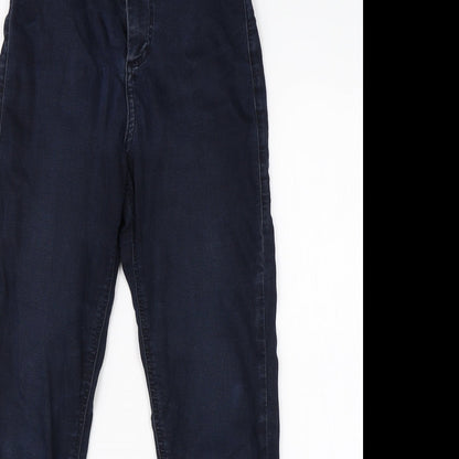 Topshop Womens Blue  Cotton Skinny Jeans Size 25 in L25 in Regular