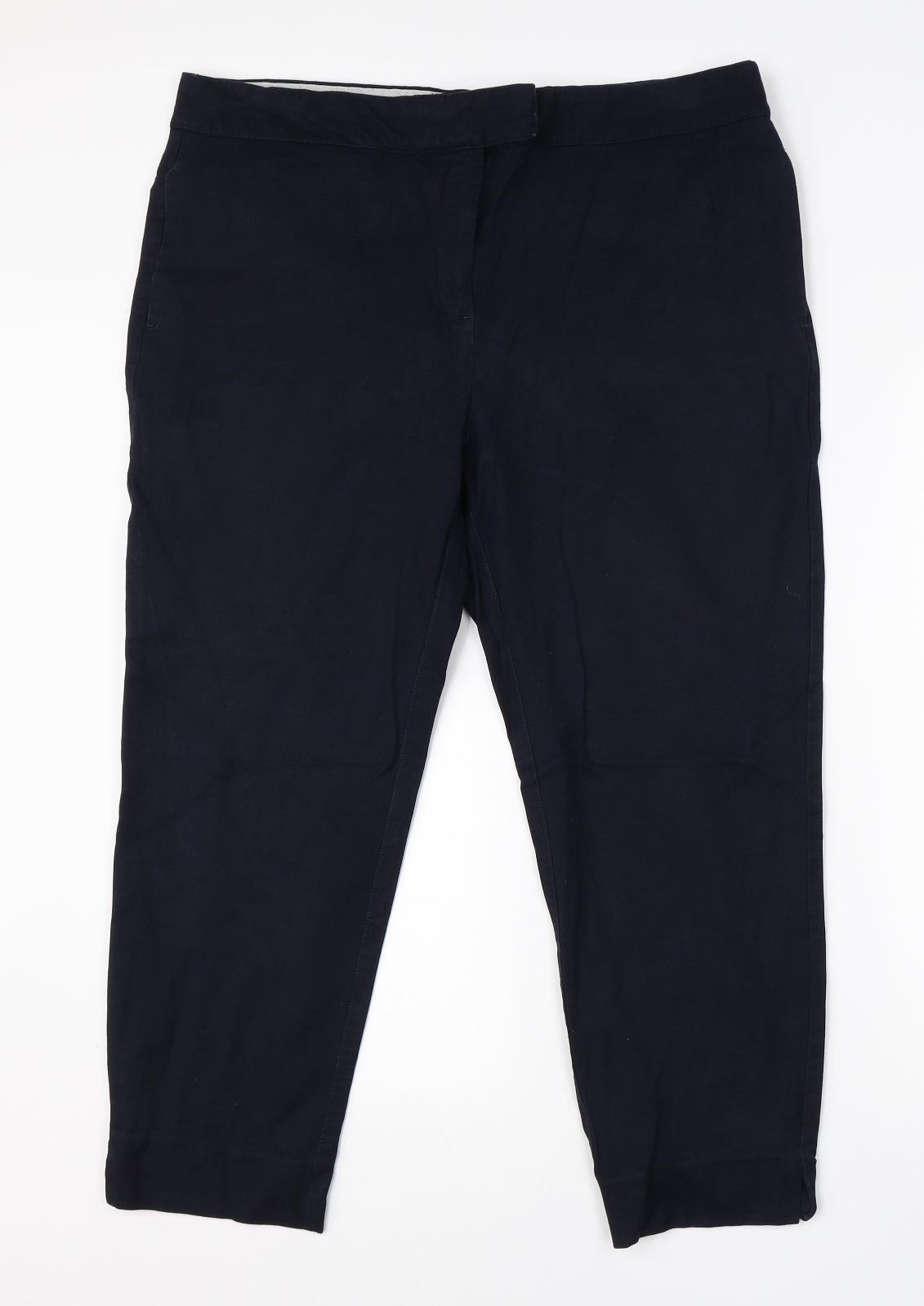 Womens UK Size 18 NEXT Regular Fit Dress Pants Blue Trousers