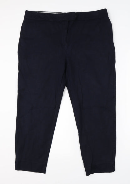 Womens UK Size 18 NEXT Regular Fit Dress Pants Blue Trousers