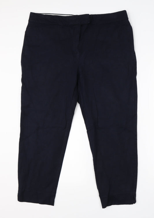 Womens UK Size 18 NEXT Regular Fit Dress Pants Blue Trousers