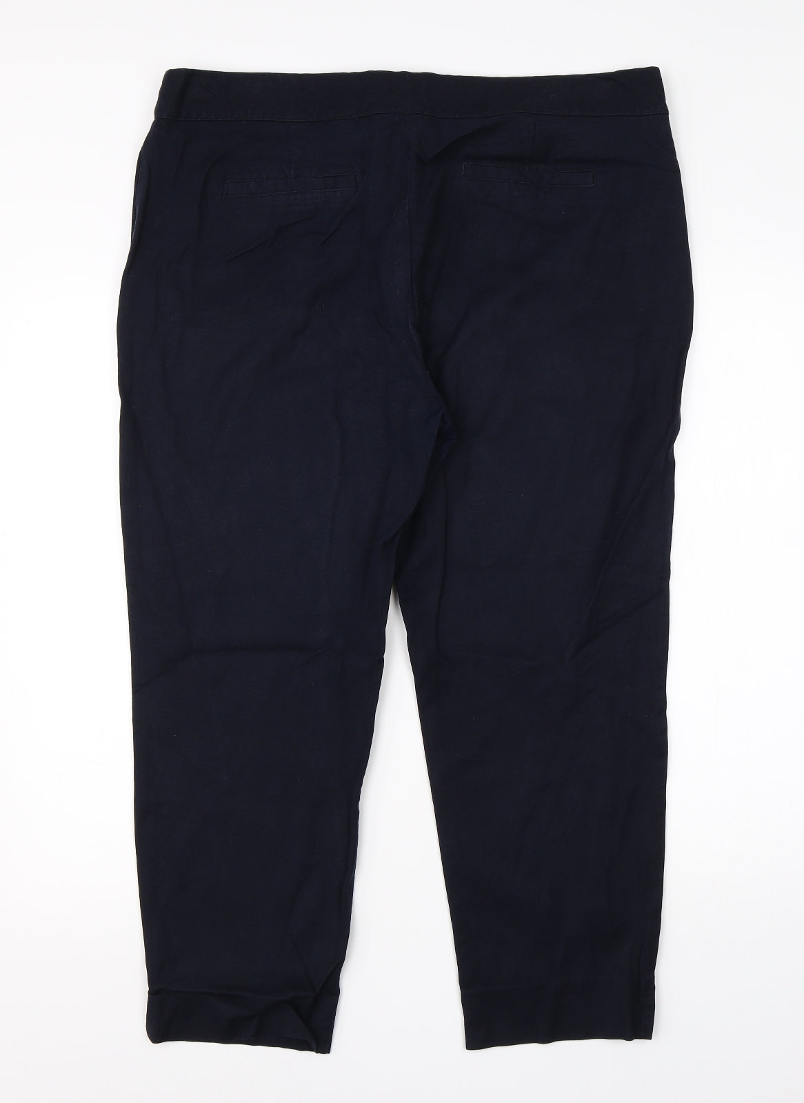Womens UK Size 18 NEXT Regular Fit Dress Pants Blue Trousers