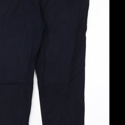 Womens UK Size 18 NEXT Regular Fit Dress Pants Blue Trousers