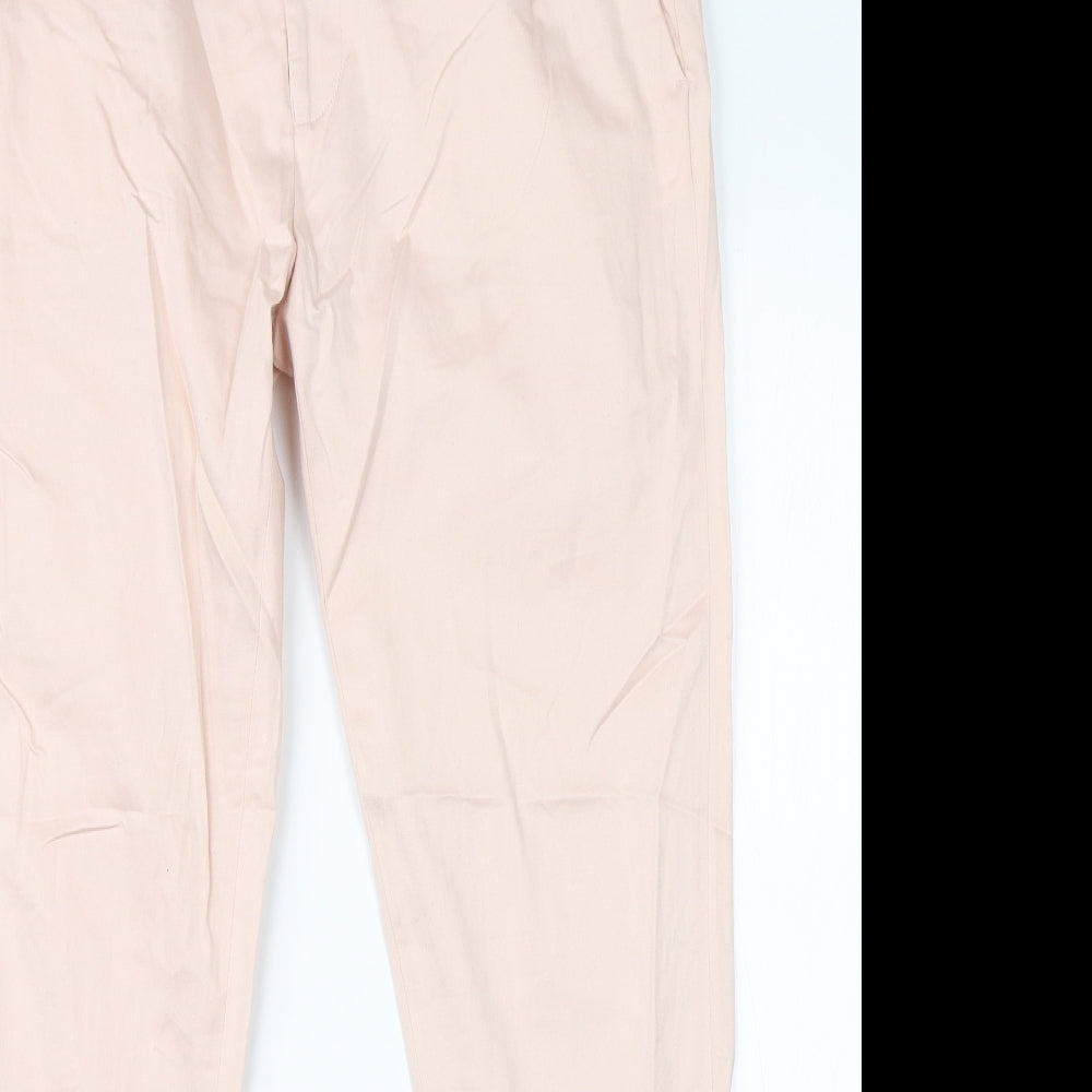 Womens UK Size 32 in ASOS Regular Fit Dress Pants Pink Trousers