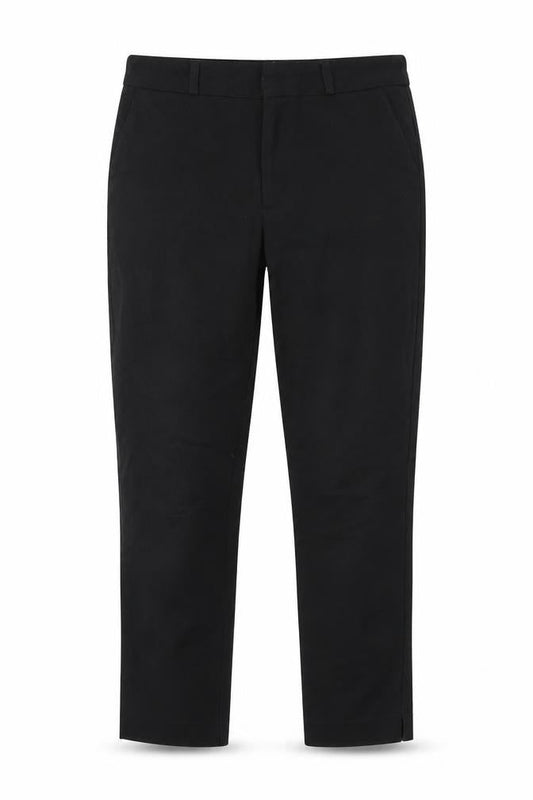 Womens UK Size 10 Stradivarius Regular Fit Dress Pants Black Trousers