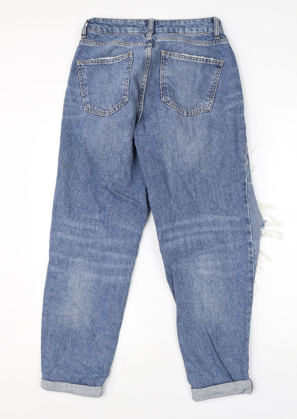 Denim Co Womens Blue  Cotton Mom Jeans Size 10 L24 in Regular