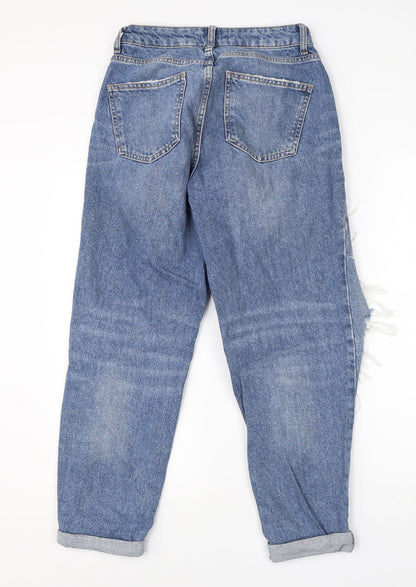 Denim Co Womens Blue  Cotton Mom Jeans Size 10 L24 in Regular
