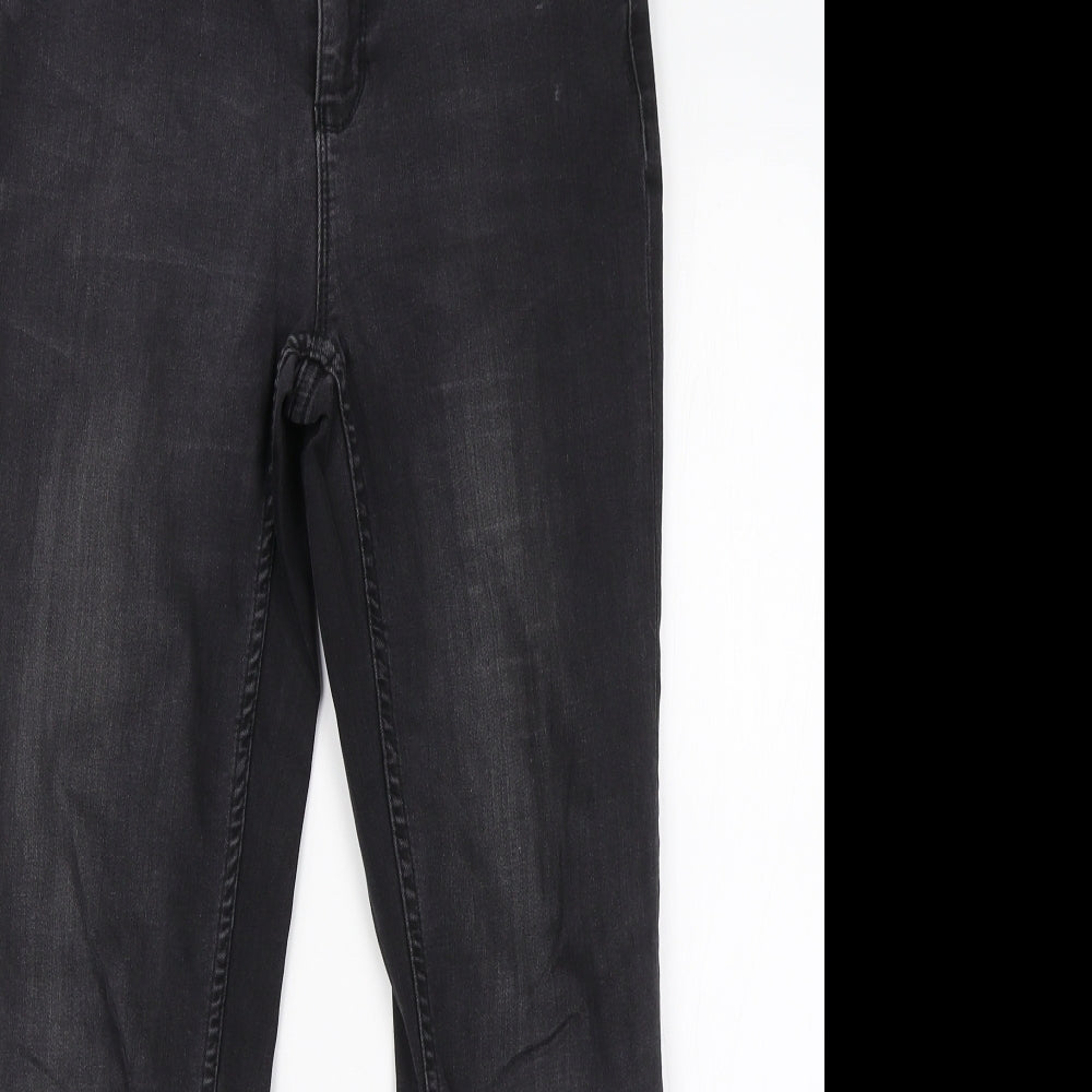 Womens UK Size 6 Preworn Regular Fit Skinny Black Jeans
