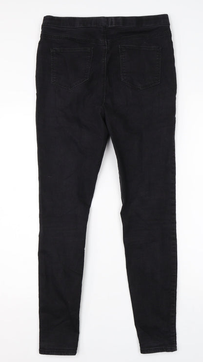 Womens UK Size 10 Papaya Regular Fit Jegging Black Jeans