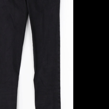 Womens UK Size 10 Papaya Regular Fit Jegging Black Jeans