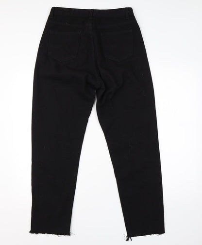 SheIn Womens Black  Cotton Straight Jeans Size M L26 in Regular