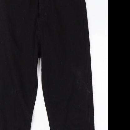 SheIn Womens Black  Cotton Straight Jeans Size M L26 in Regular