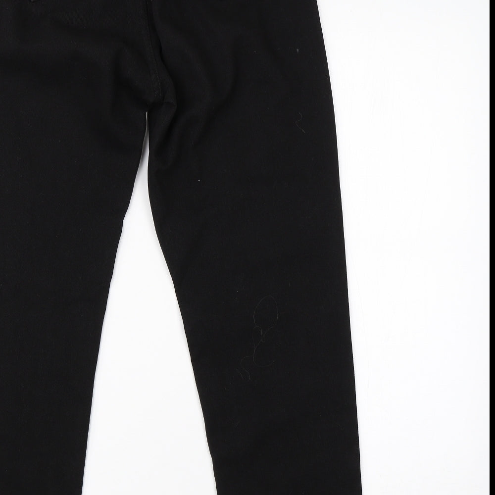 SheIn Womens Black  Cotton Straight Jeans Size M L26 in Regular