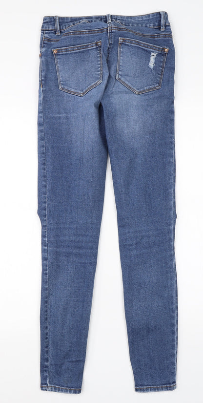 / Denim Womens Blue  Cotton Skinny Jeans Size 10 L28 in Regular
