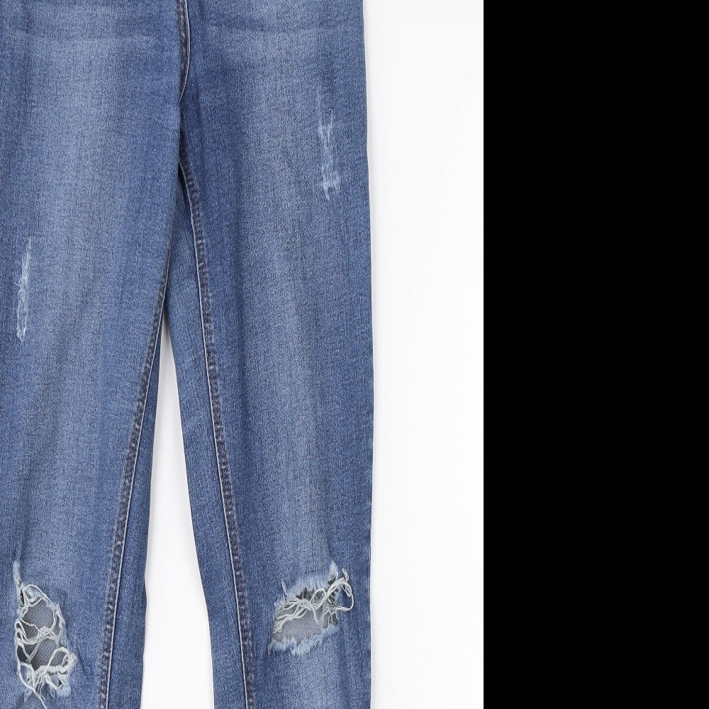 / Denim Womens Blue  Cotton Skinny Jeans Size 10 L28 in Regular