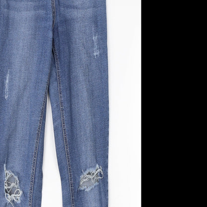 / Denim Womens Blue  Cotton Skinny Jeans Size 10 L28 in Regular