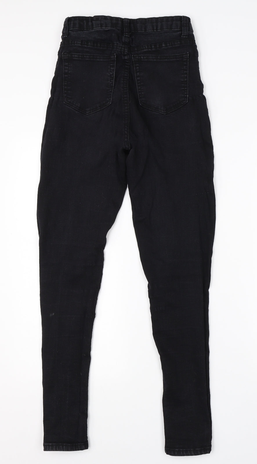 Pretty Little Thing Womens Black  Cotton Skinny Jeans Size 8 L26 in Regular