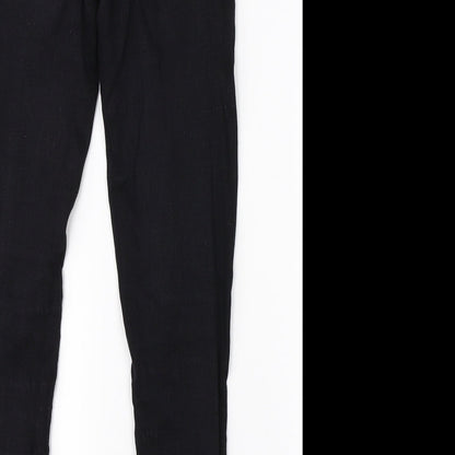 Pretty Little Thing Womens Black  Cotton Skinny Jeans Size 8 L26 in Regular