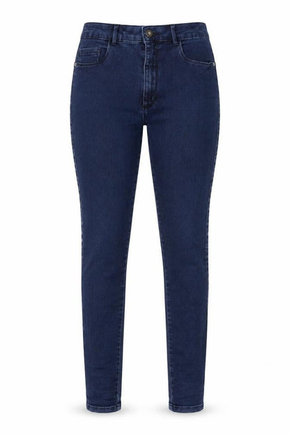 Front view of Only women’s blue cotton jegging jeans, size UK 32, in, 28-inch leg regular