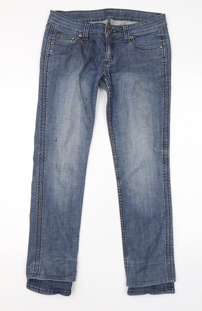 Womens UK Size 38 in Preworn Regular Fit Straight Blue Jeans