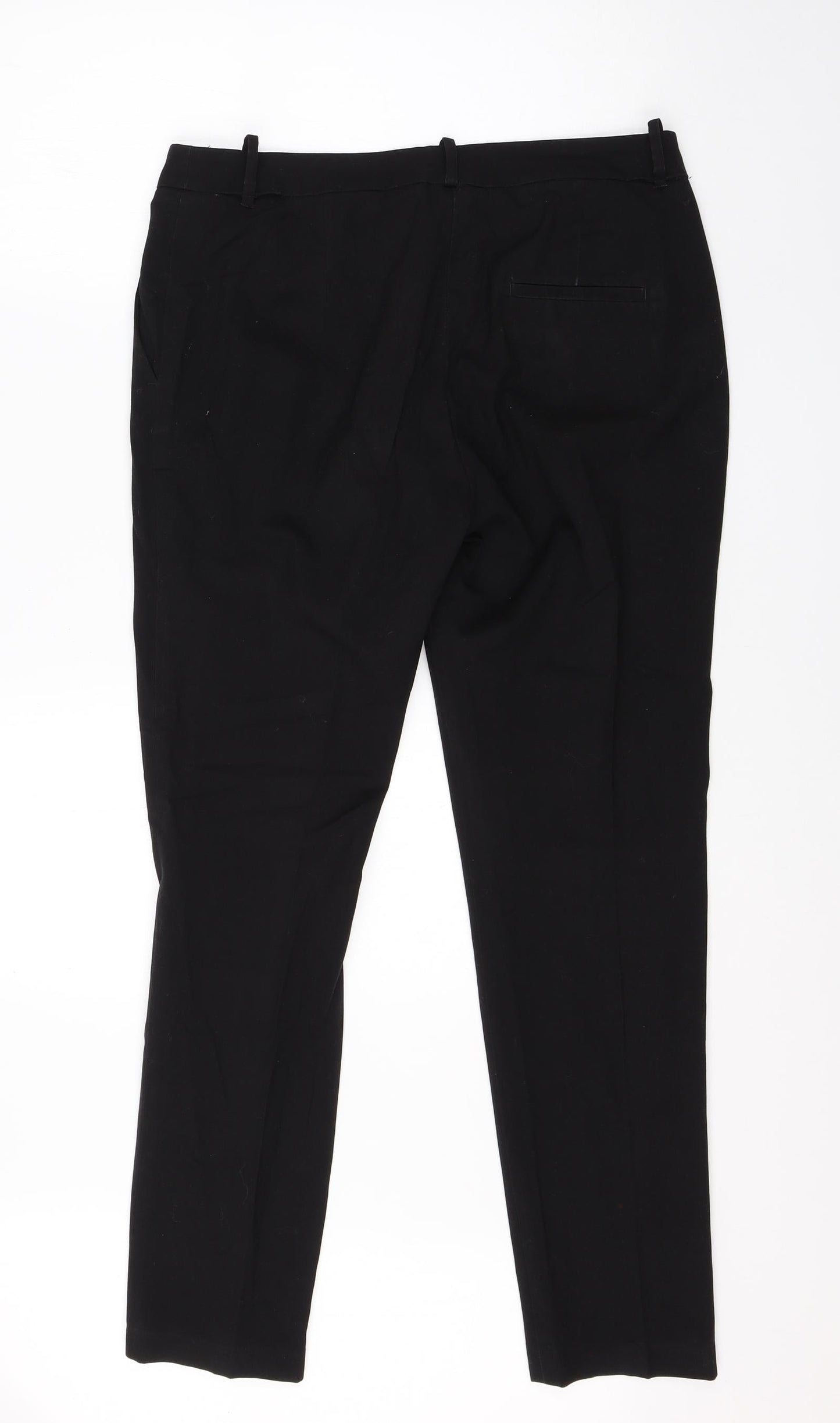 Womens UK Size 10 H&M Regular Fit Dress Pants Black Trousers
