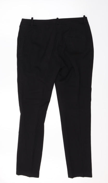Womens UK Size 10 H&M Regular Fit Dress Pants Black Trousers
