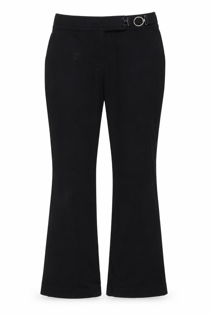 Womens UK Size 10 Per Una Regular Fit Dress Pants Black Trousers