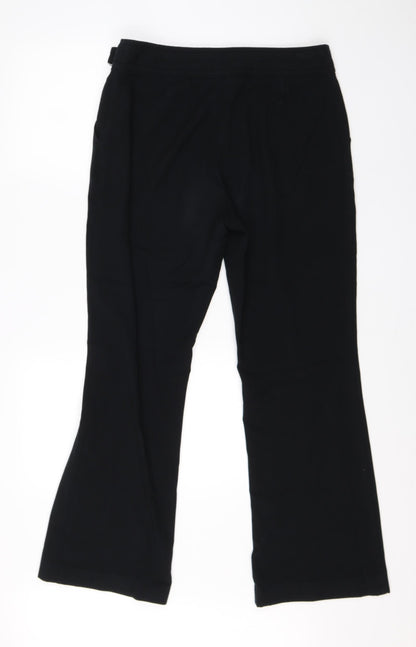 Womens UK Size 10 Per Una Regular Fit Dress Pants Black Trousers