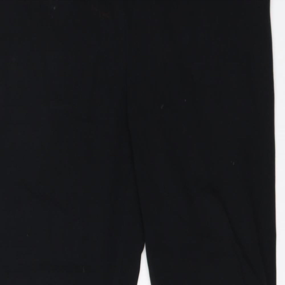 Womens UK Size 10 Per Una Regular Fit Dress Pants Black Trousers