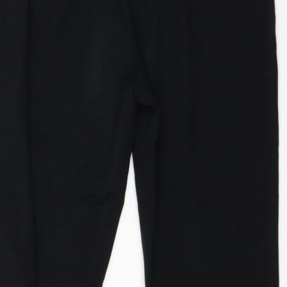 Womens UK Size 10 Per Una Regular Fit Dress Pants Black Trousers