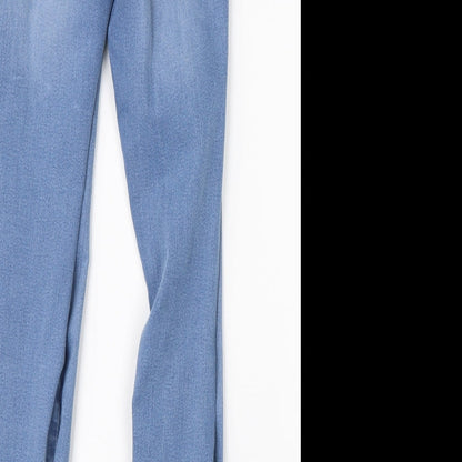 Dorothy Perkins Womens Blue  Cotton Skinny Jeans Size 6 L28 in Regular