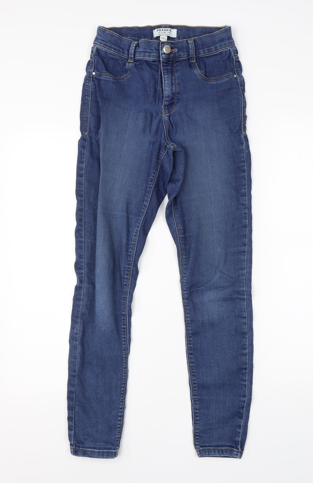 Dorothy Perkins Womens Blue  Cotton Skinny Jeans Size 6 L28 in Regular