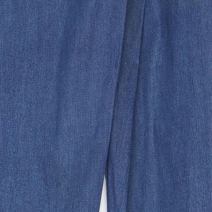 Miss Selfridge Womens Blue  Cotton Skinny Jeans Size 8 L28 in Regular