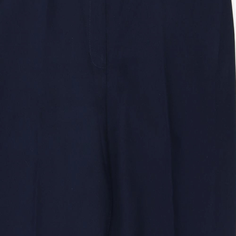 Womens UK Size 16 Papaya Regular Fit Dress Pants Blue Trousers