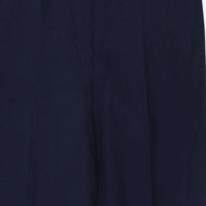 Womens UK Size 16 Papaya Regular Fit Dress Pants Blue Trousers