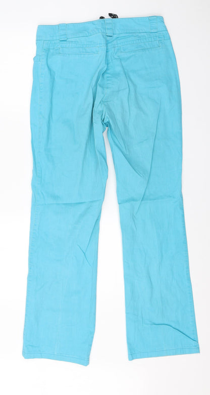 Verse Womens Blue  Cotton Straight Jeans Size 10 L28 in Regular