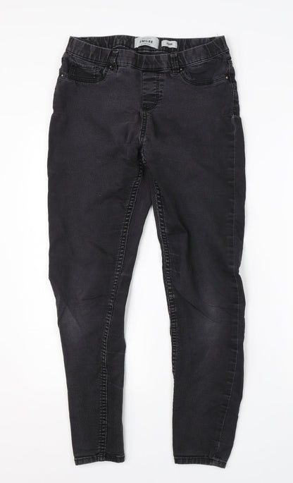 New Look Womens Black  Cotton Jegging Jeans Size 12 L26 in Regular