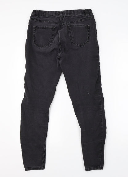 New Look Womens Black  Cotton Jegging Jeans Size 12 L26 in Regular