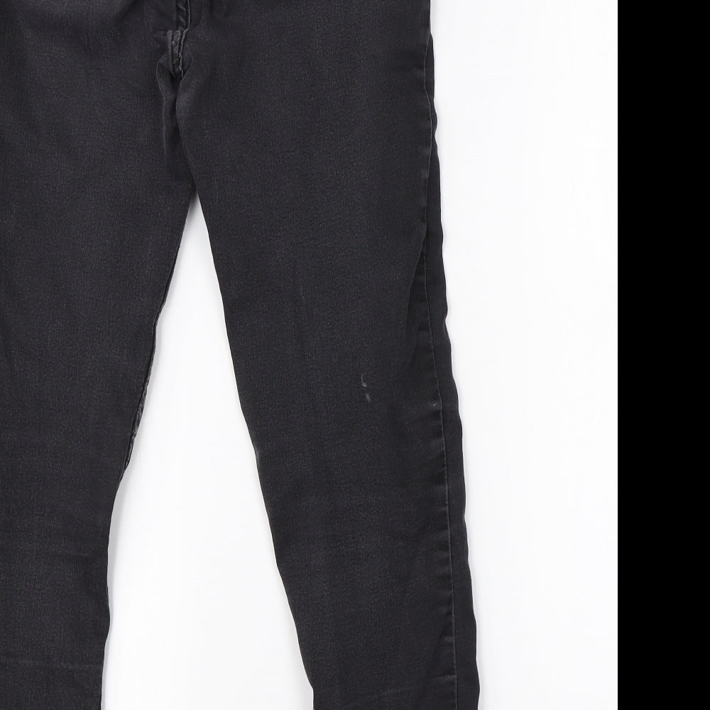 New Look Womens Black  Cotton Jegging Jeans Size 12 L26 in Regular