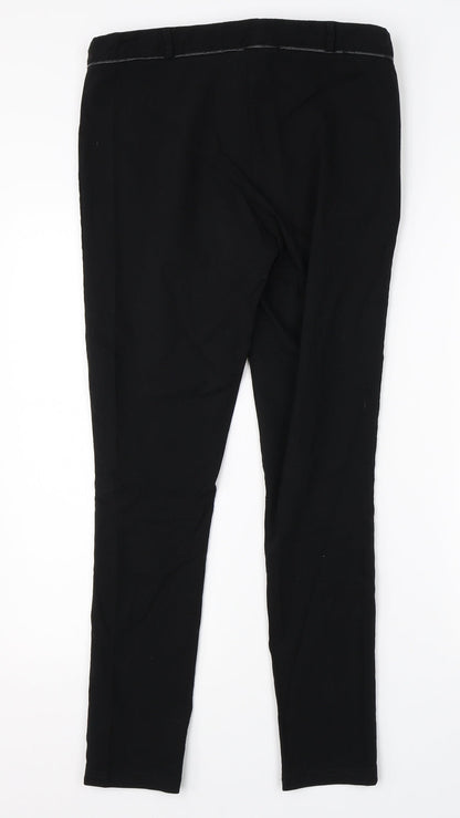 Womens UK Size 12 Dorothy Perkins Regular Fit Dress Pants Black Trousers