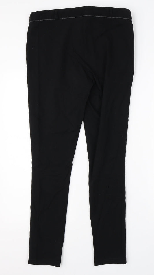 Womens UK Size 12 Dorothy Perkins Regular Fit Dress Pants Black Trousers