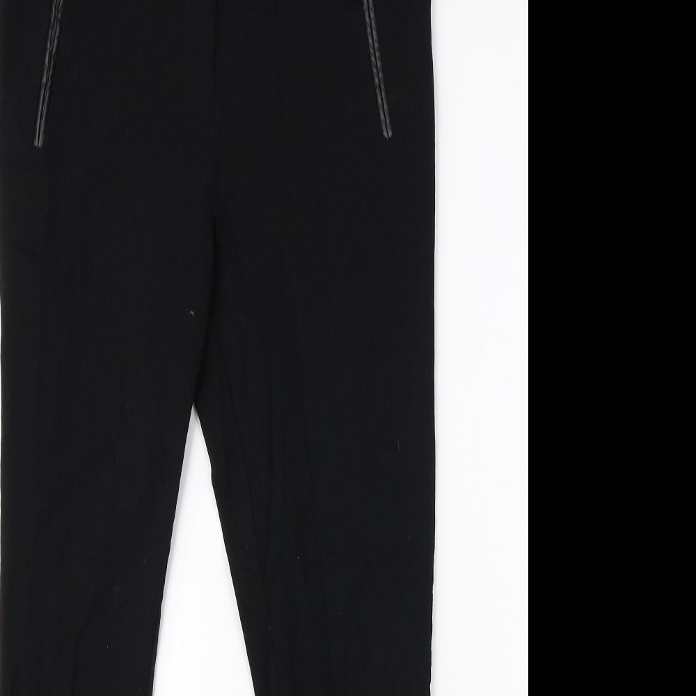 Womens UK Size 12 Dorothy Perkins Regular Fit Dress Pants Black Trousers